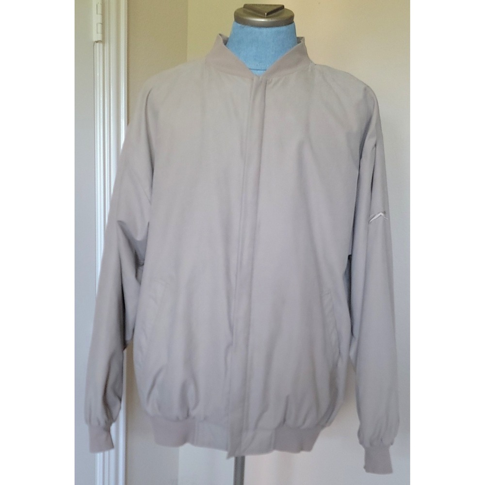 Slazenger MEN'S Golf Wind Breaker‎ Brown Full Zip Jacket SIZE XL